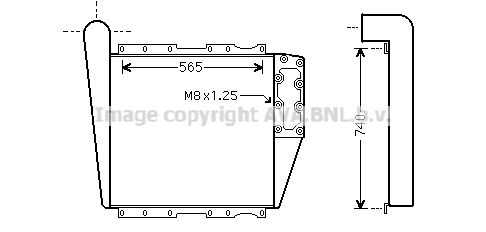 AVA QUALITY COOLING Интеркулер MN4066